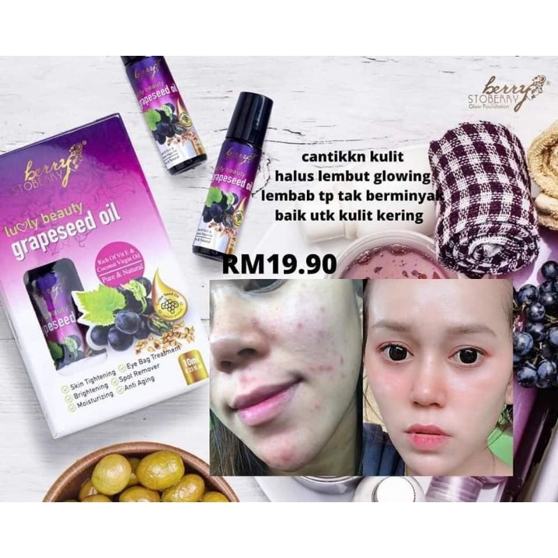 Minyak Biji Anggur Sebagai Serum Malam DIY