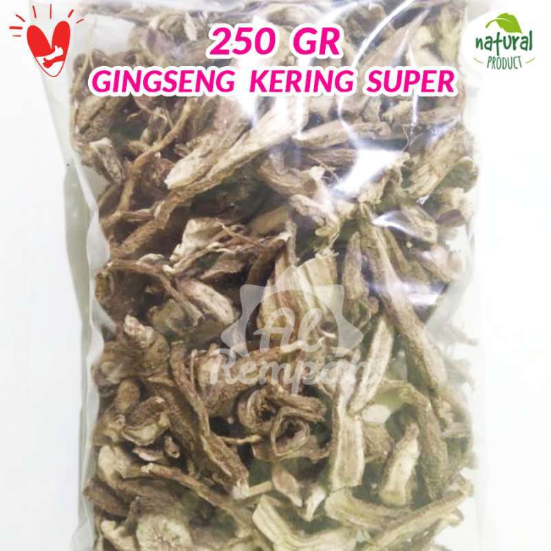 Gosok dari Serbuk Daun Kering dan Lumpur Akar Ginseng Tempatan