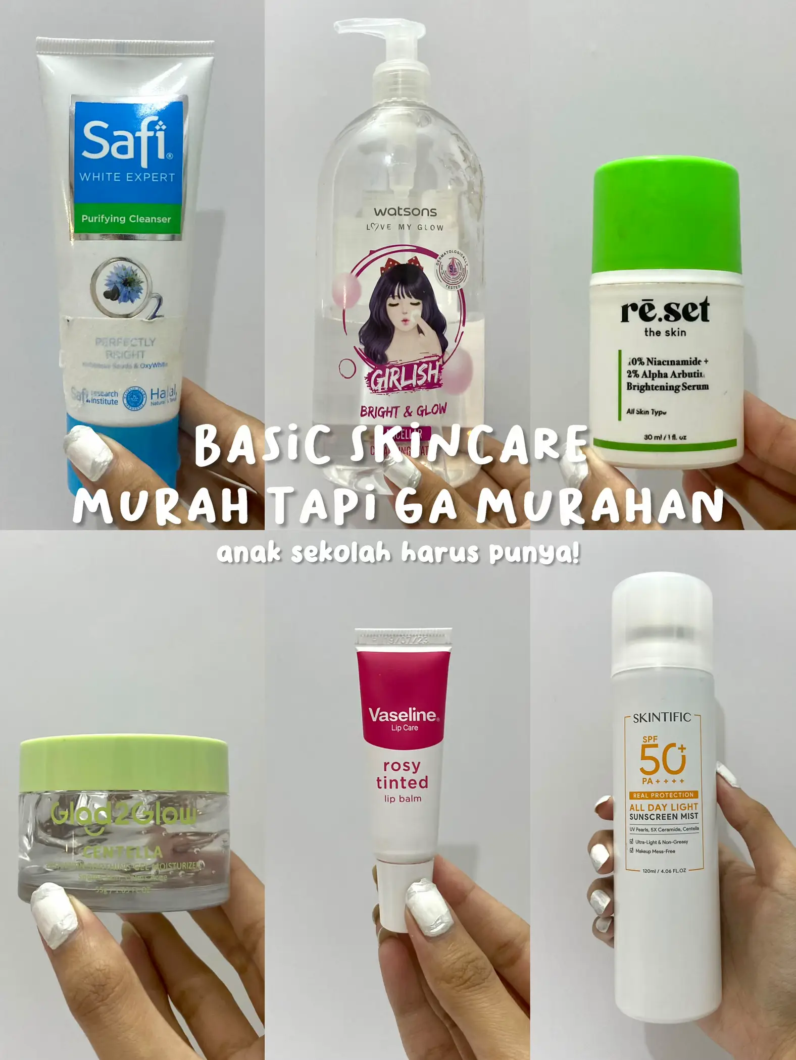 Skincare Minimalis Untuk Pelajar Bajet Terhad